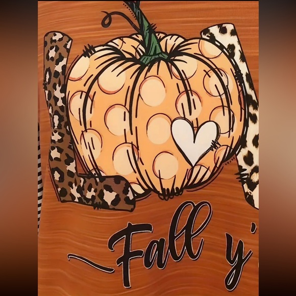 Pumpkin Chic LOVE Print Long Sleeve Tee - Picture 5 of 8
